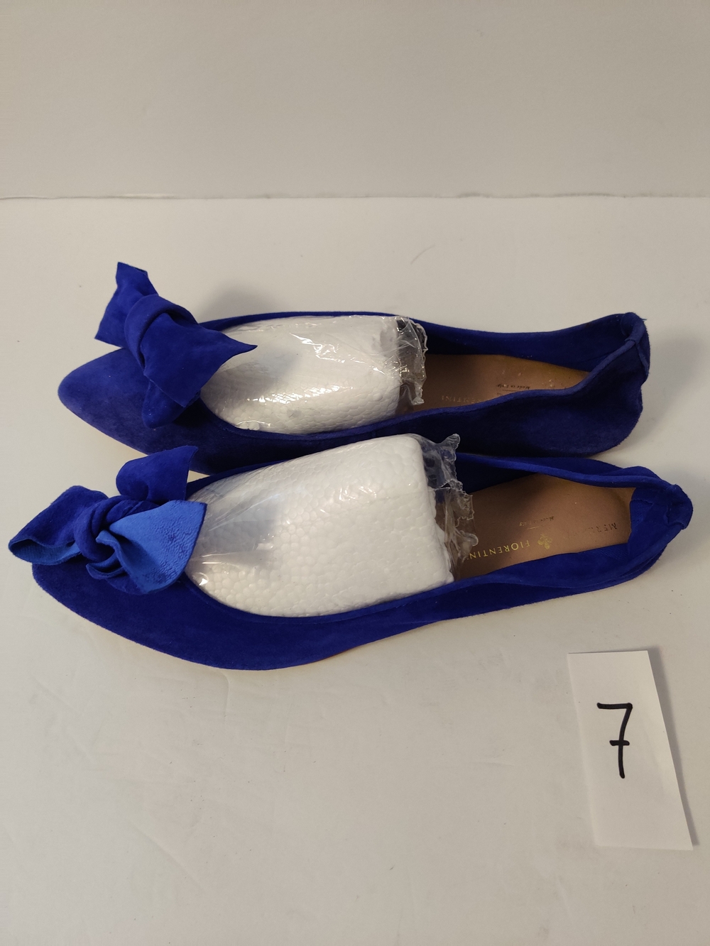 Mercanti Fiorentini Blue Bow Flats US 8.5 Italy